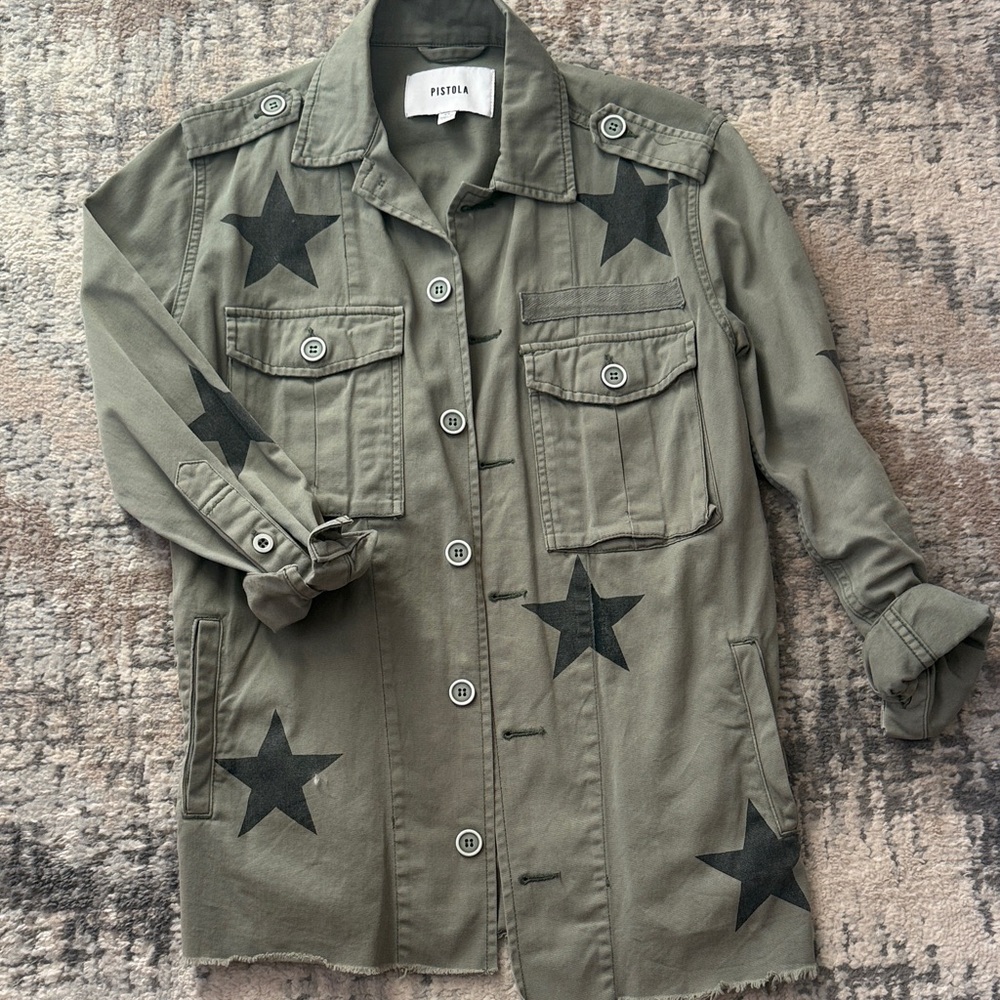 Pistola Olive Green Star Utility Jacket